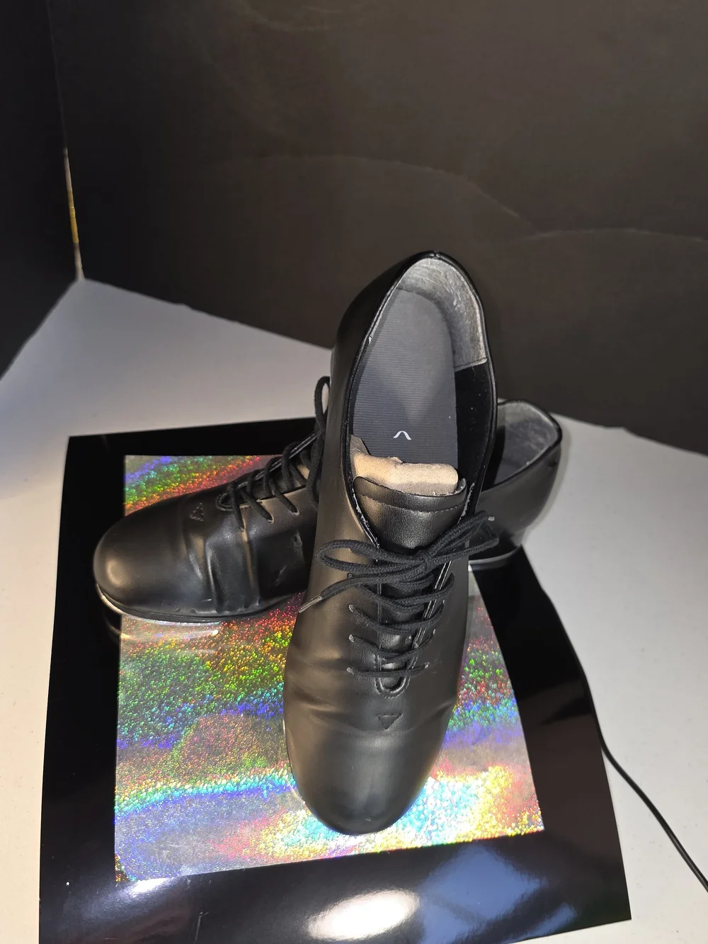 Capezio Black Downtown Tap Shoe 9.5?** Womens/ Mens 8.5 ?**Jazz Dance Teletap